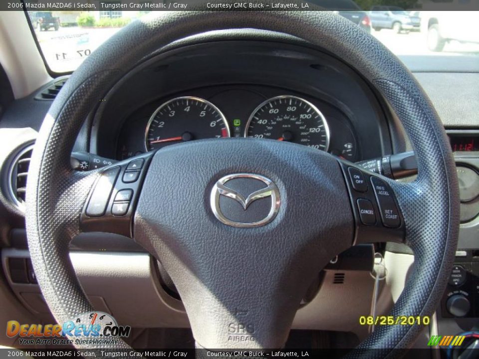 2006 Mazda MAZDA6 i Sedan Tungsten Gray Metallic / Gray Photo #7