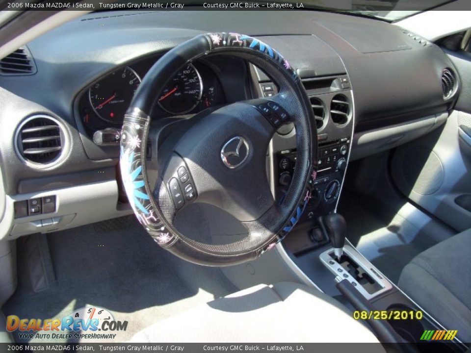 2006 Mazda MAZDA6 i Sedan Tungsten Gray Metallic / Gray Photo #8