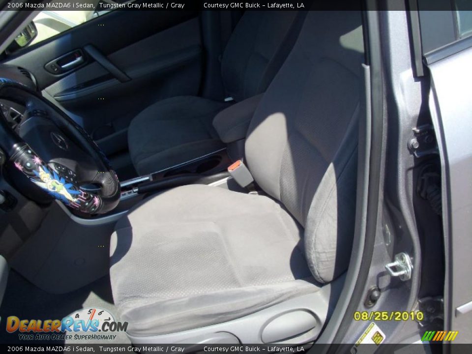 2006 Mazda MAZDA6 i Sedan Tungsten Gray Metallic / Gray Photo #9