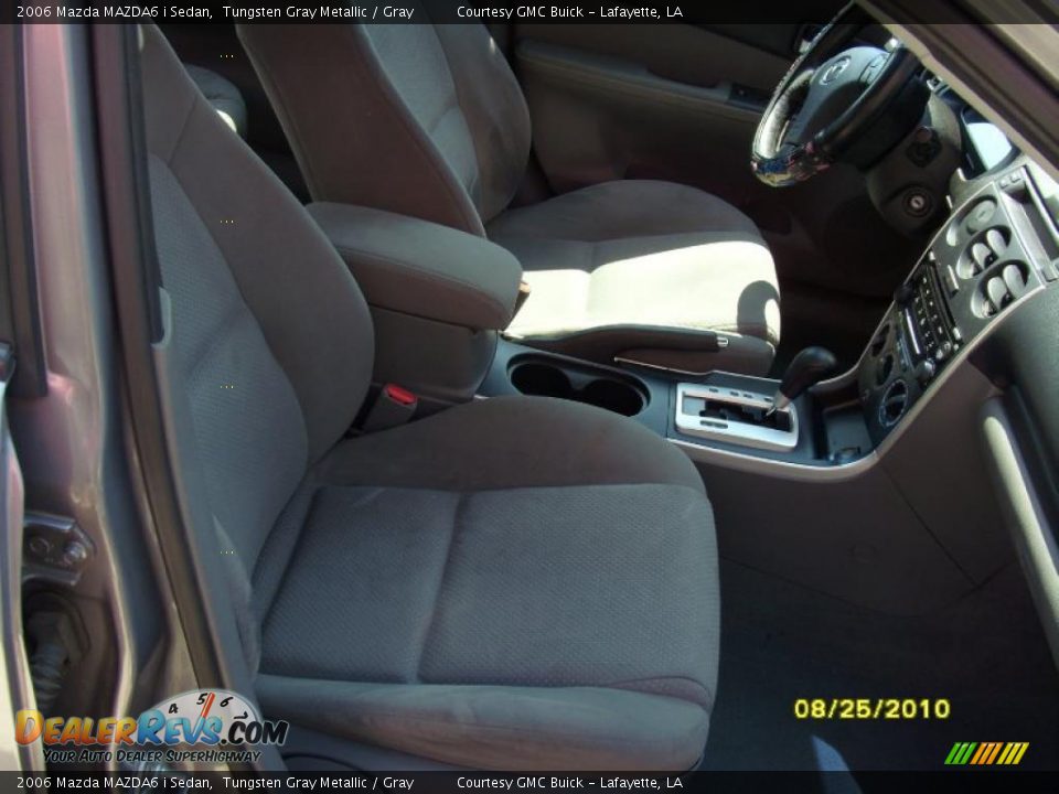 2006 Mazda MAZDA6 i Sedan Tungsten Gray Metallic / Gray Photo #12