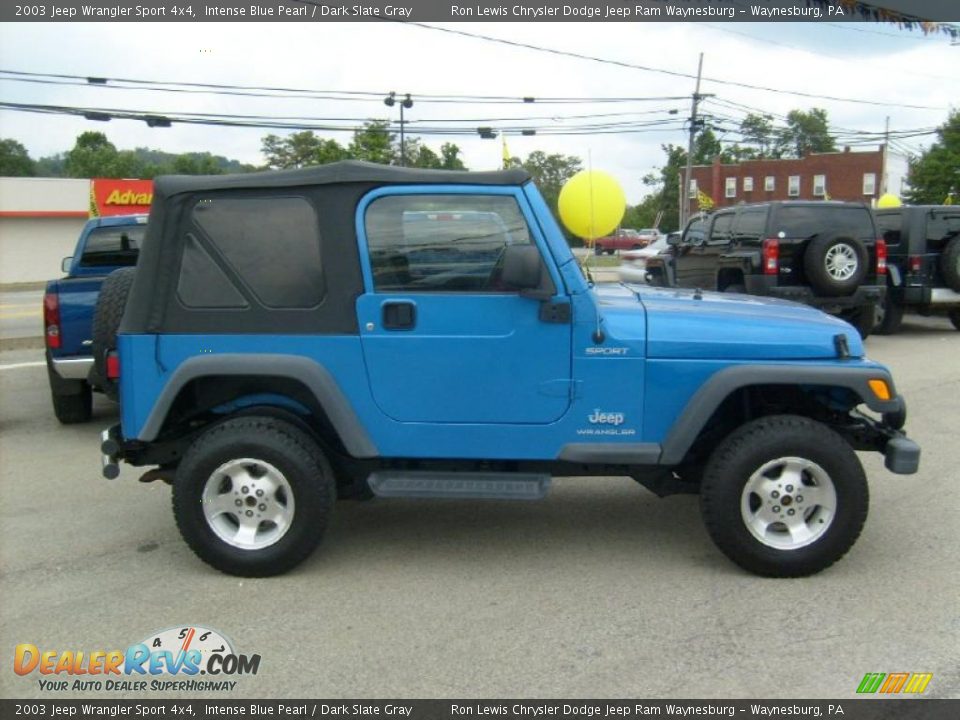 2003 Jeep Wrangler Sport 4x4 Intense Blue Pearl / Dark Slate Gray Photo #6