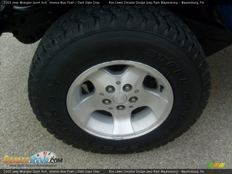 2003 Jeep Wrangler Sport 4x4 Intense Blue Pearl / Dark Slate Gray Photo #9