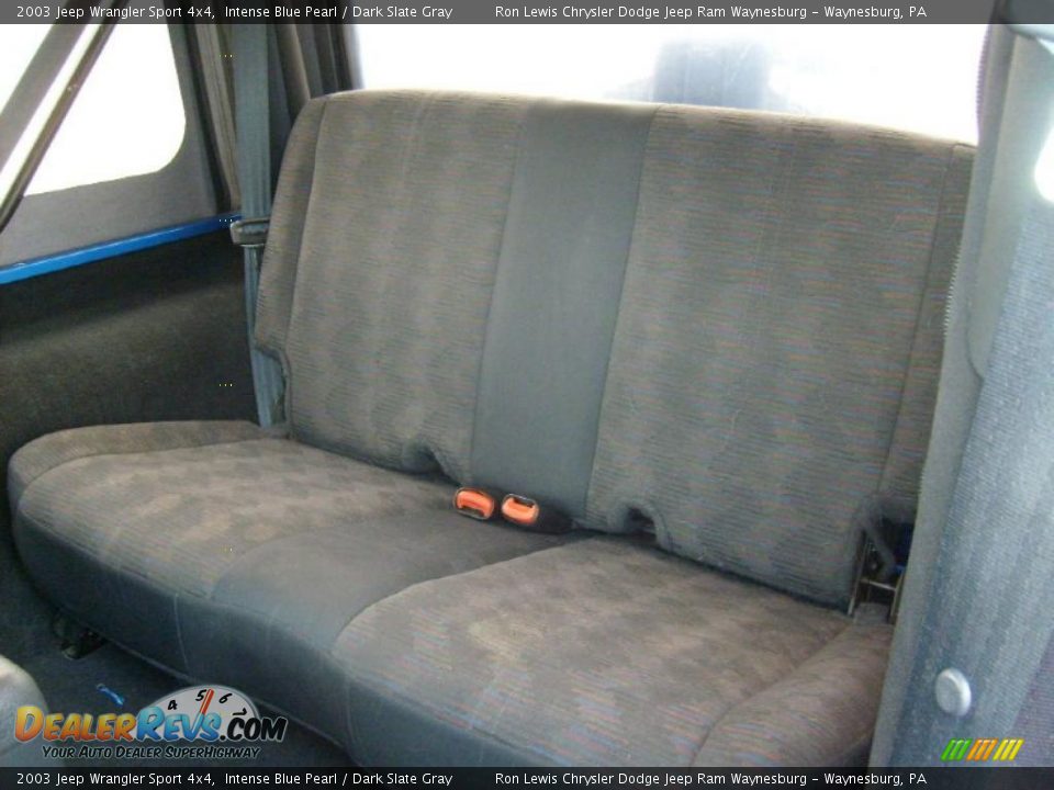 2003 Jeep Wrangler Sport 4x4 Intense Blue Pearl / Dark Slate Gray Photo #15