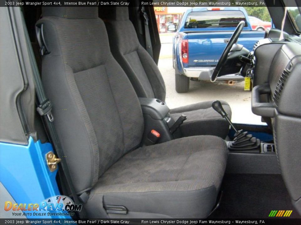 2003 Jeep Wrangler Sport 4x4 Intense Blue Pearl / Dark Slate Gray Photo #18