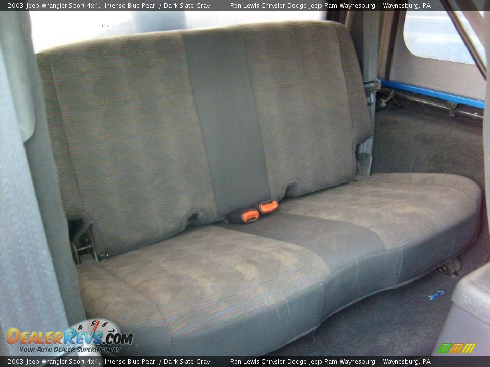 2003 Jeep Wrangler Sport 4x4 Intense Blue Pearl / Dark Slate Gray Photo #21