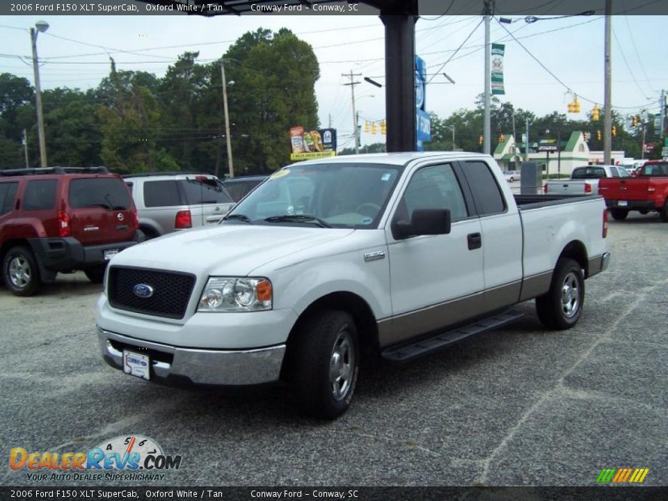 2006 Ford F150 XLT SuperCab Oxford White / Tan Photo #1