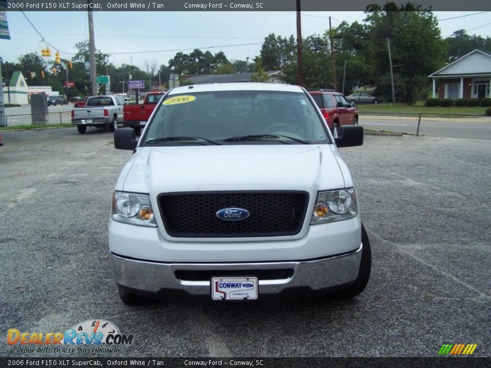 2006 Ford F150 XLT SuperCab Oxford White / Tan Photo #2