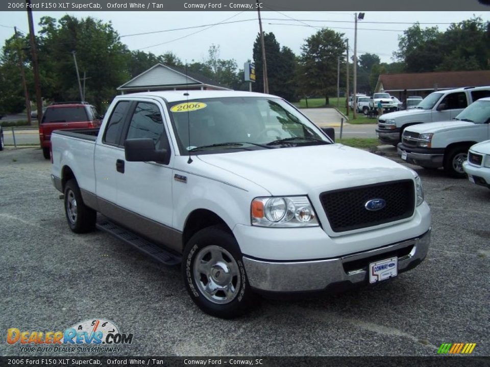 2006 Ford F150 XLT SuperCab Oxford White / Tan Photo #3