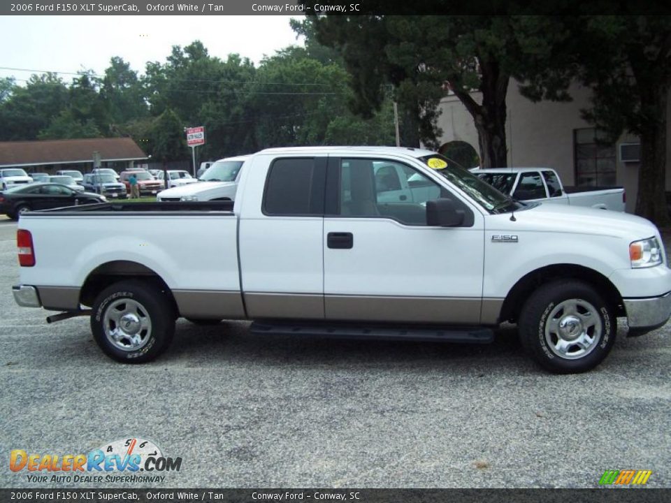 2006 Ford F150 XLT SuperCab Oxford White / Tan Photo #4