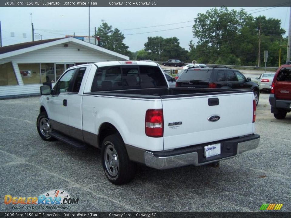 2006 Ford F150 XLT SuperCab Oxford White / Tan Photo #7