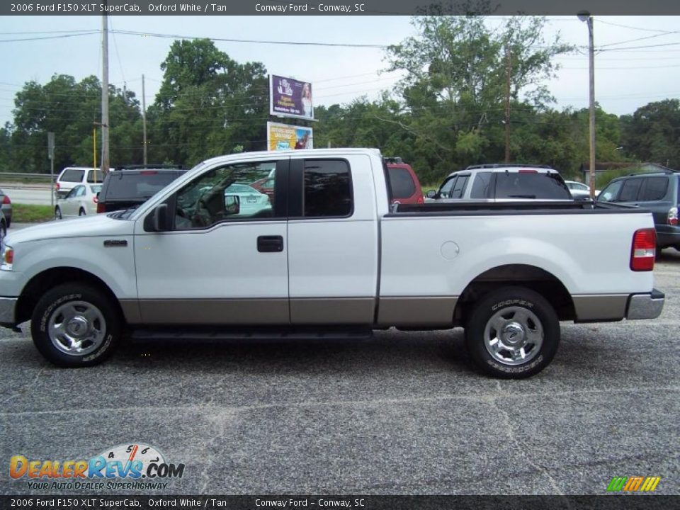 2006 Ford F150 XLT SuperCab Oxford White / Tan Photo #8