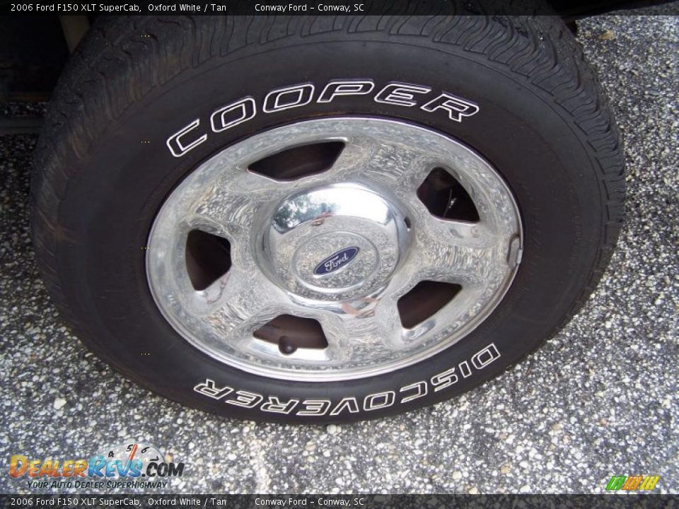 2006 Ford F150 XLT SuperCab Oxford White / Tan Photo #9