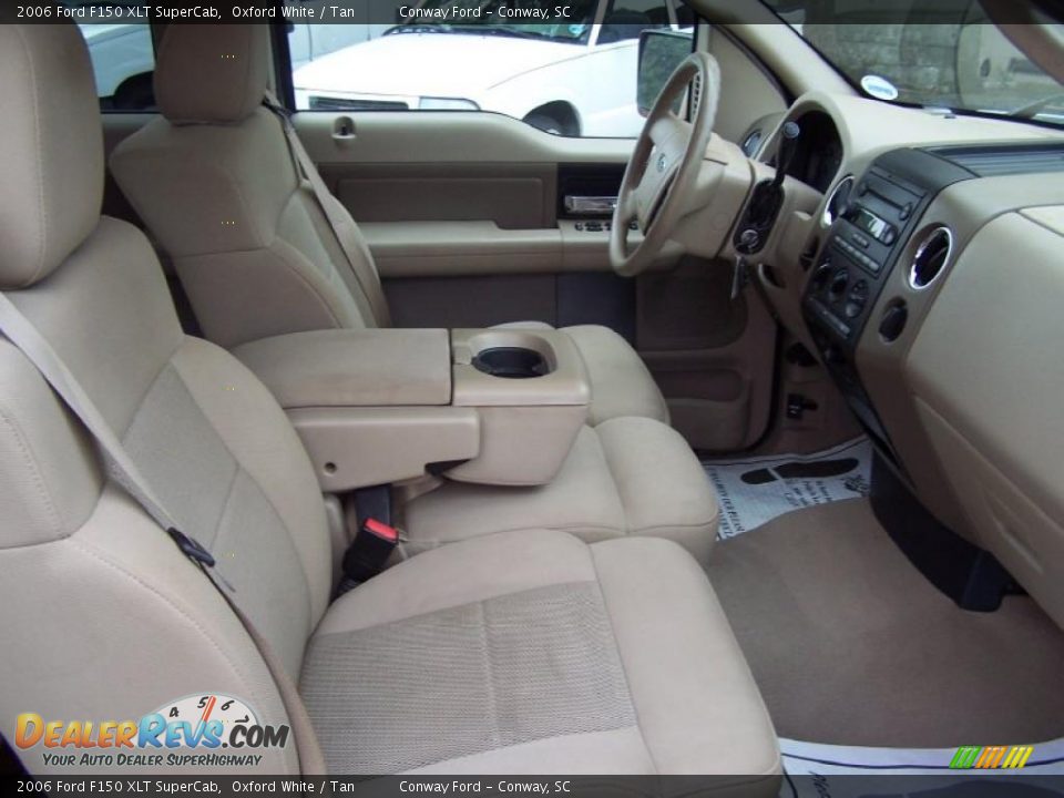 2006 Ford F150 XLT SuperCab Oxford White / Tan Photo #18