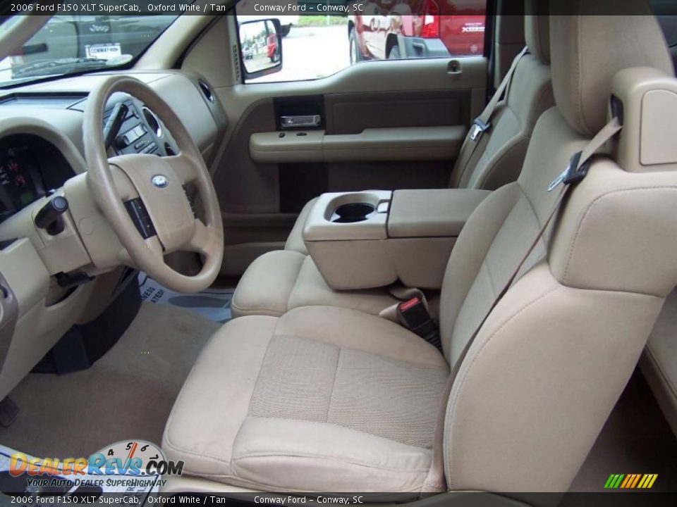 2006 Ford F150 XLT SuperCab Oxford White / Tan Photo #21