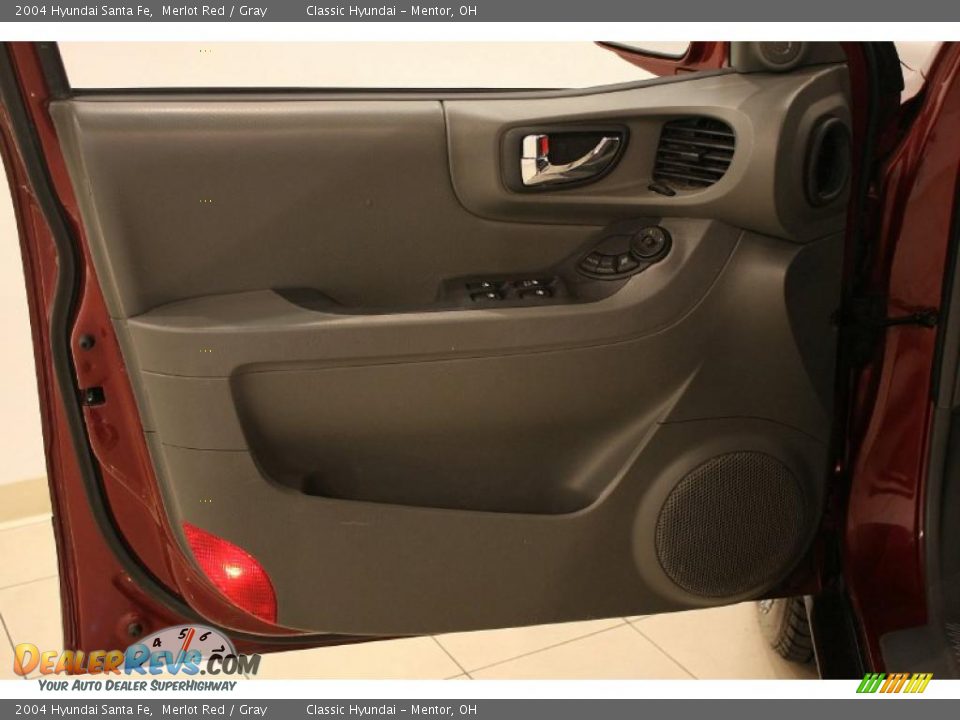 2004 Hyundai Santa Fe Merlot Red / Gray Photo #8