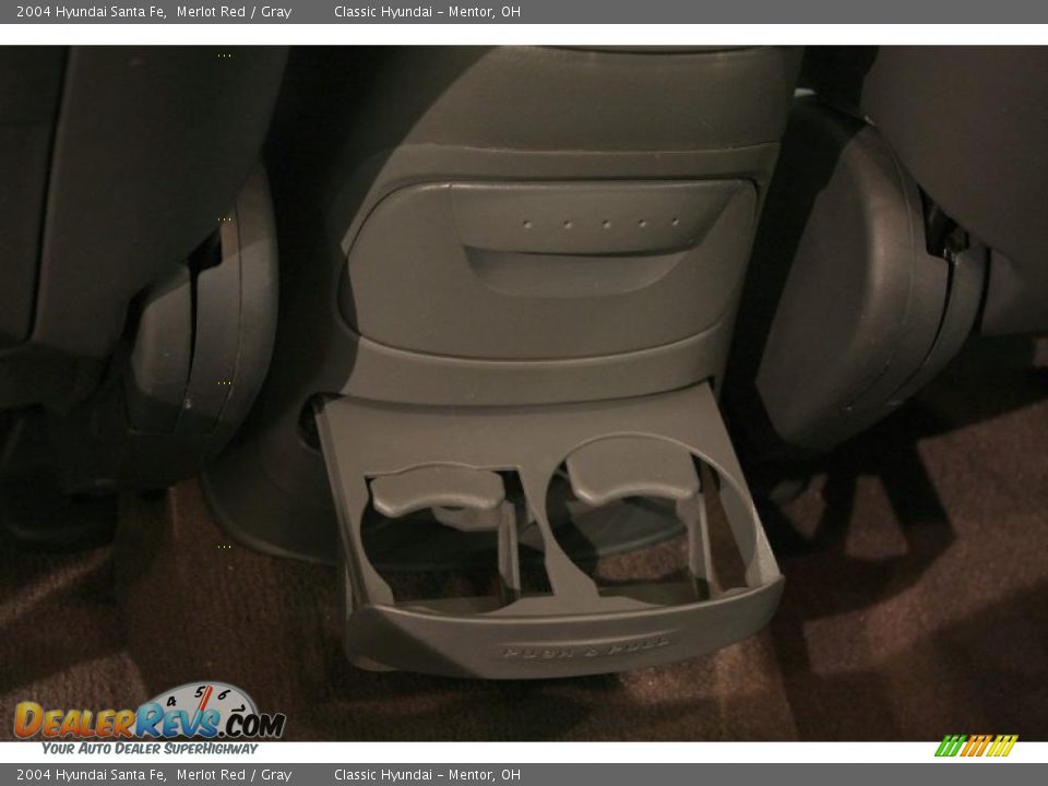 2004 Hyundai Santa Fe Merlot Red / Gray Photo #22
