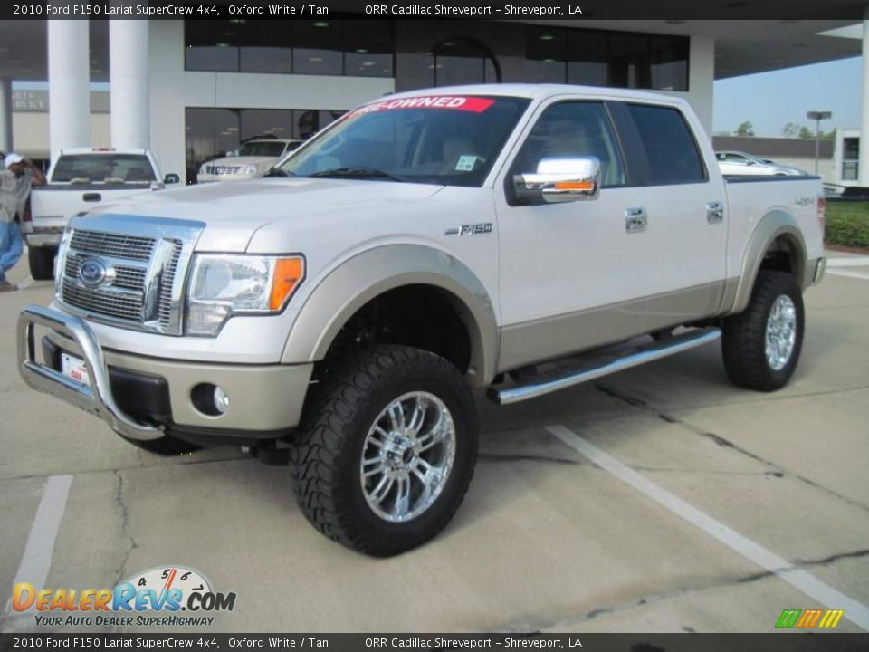 2010 Ford F150 Lariat SuperCrew 4x4 Oxford White / Tan Photo #1