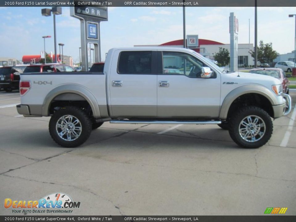 2010 Ford F150 Lariat SuperCrew 4x4 Oxford White / Tan Photo #4