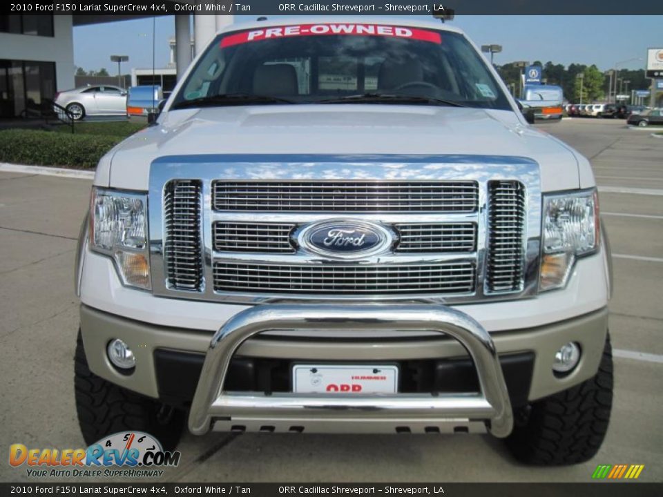 2010 Ford F150 Lariat SuperCrew 4x4 Oxford White / Tan Photo #5