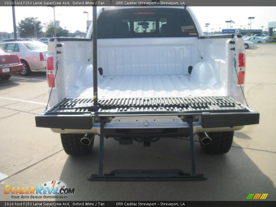 2010 Ford F150 Lariat SuperCrew 4x4 Oxford White / Tan Photo #8