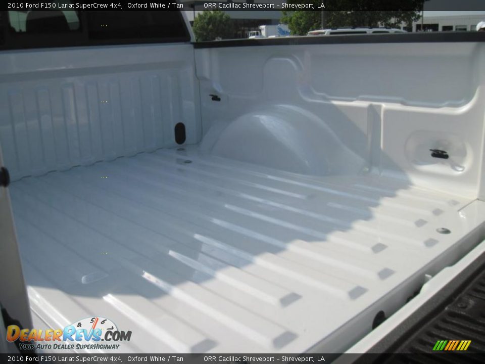 2010 Ford F150 Lariat SuperCrew 4x4 Oxford White / Tan Photo #9