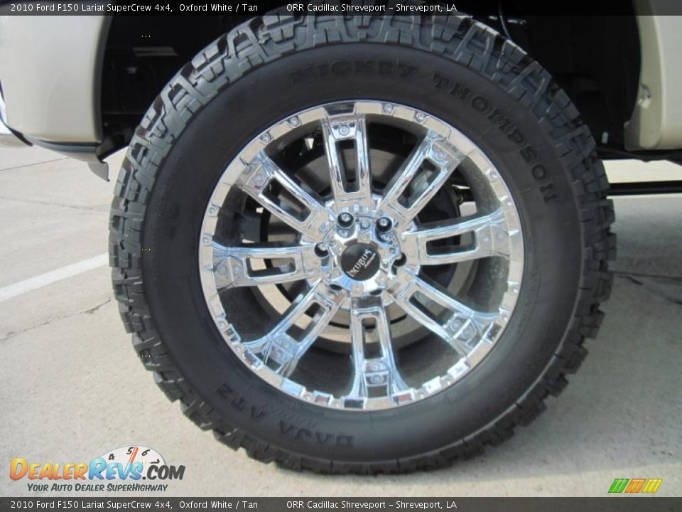 2010 Ford F150 Lariat SuperCrew 4x4 Oxford White / Tan Photo #11