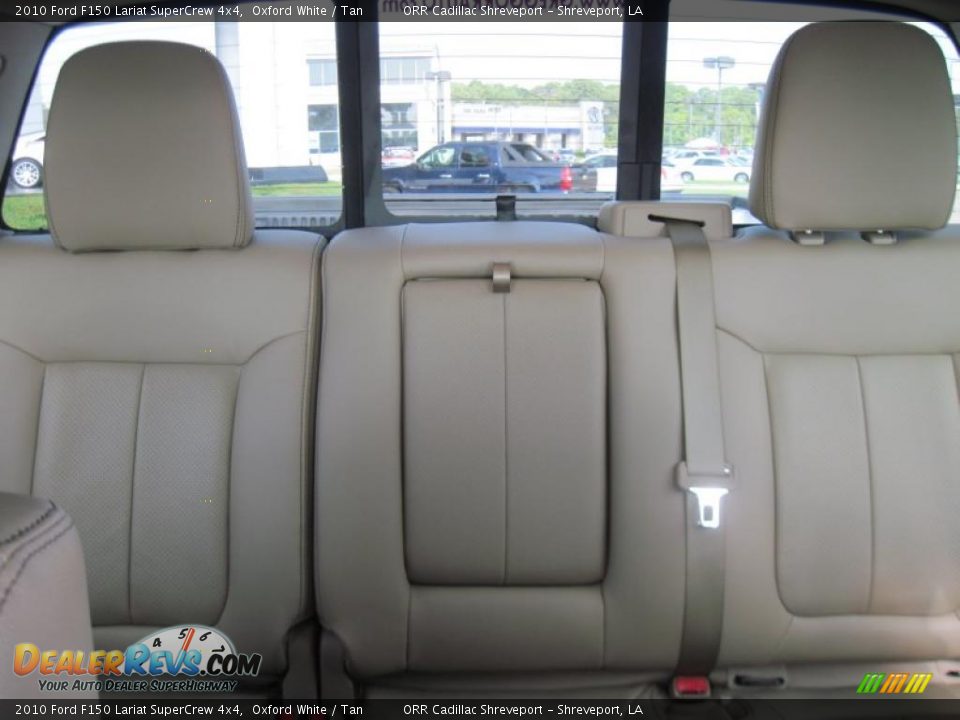 2010 Ford F150 Lariat SuperCrew 4x4 Oxford White / Tan Photo #14