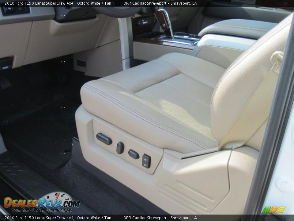 2010 Ford F150 Lariat SuperCrew 4x4 Oxford White / Tan Photo #16
