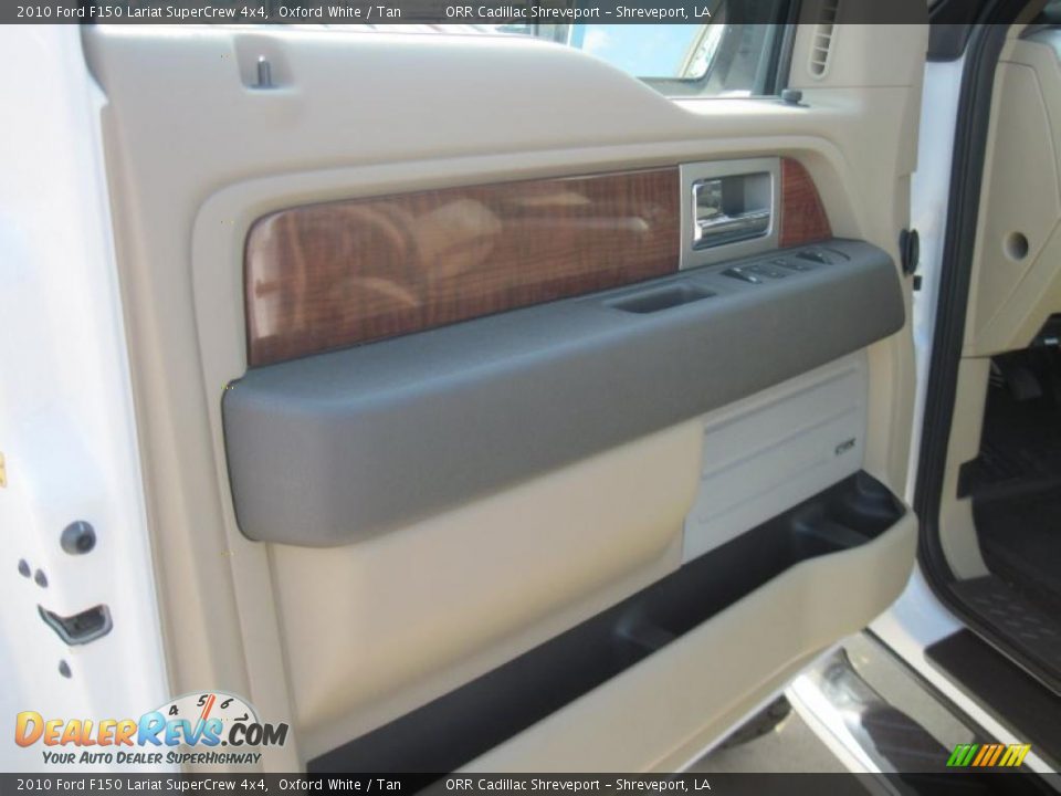 2010 Ford F150 Lariat SuperCrew 4x4 Oxford White / Tan Photo #17