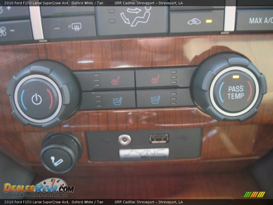 2010 Ford F150 Lariat SuperCrew 4x4 Oxford White / Tan Photo #21