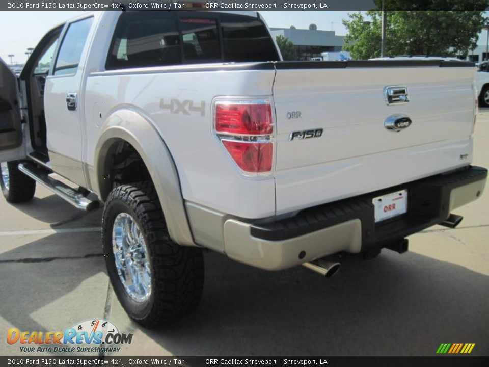 2010 Ford F150 Lariat SuperCrew 4x4 Oxford White / Tan Photo #23