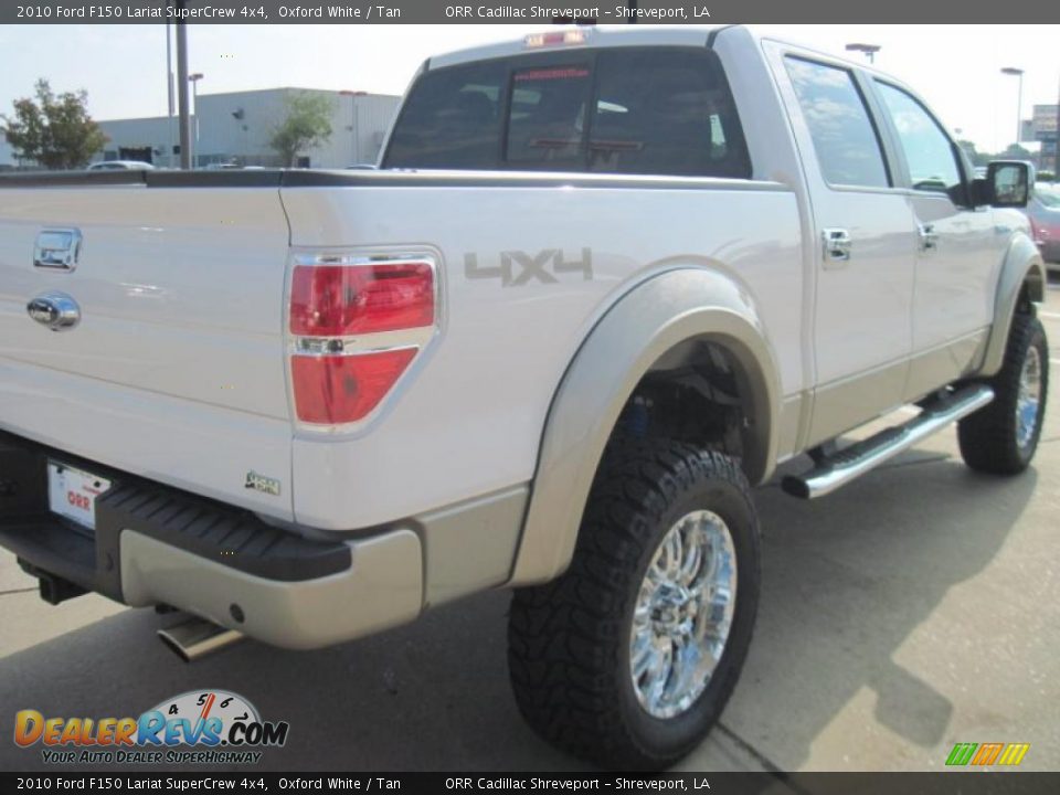 2010 Ford F150 Lariat SuperCrew 4x4 Oxford White / Tan Photo #24