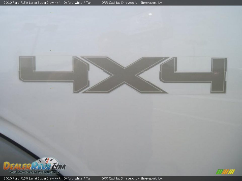 2010 Ford F150 Lariat SuperCrew 4x4 Oxford White / Tan Photo #25