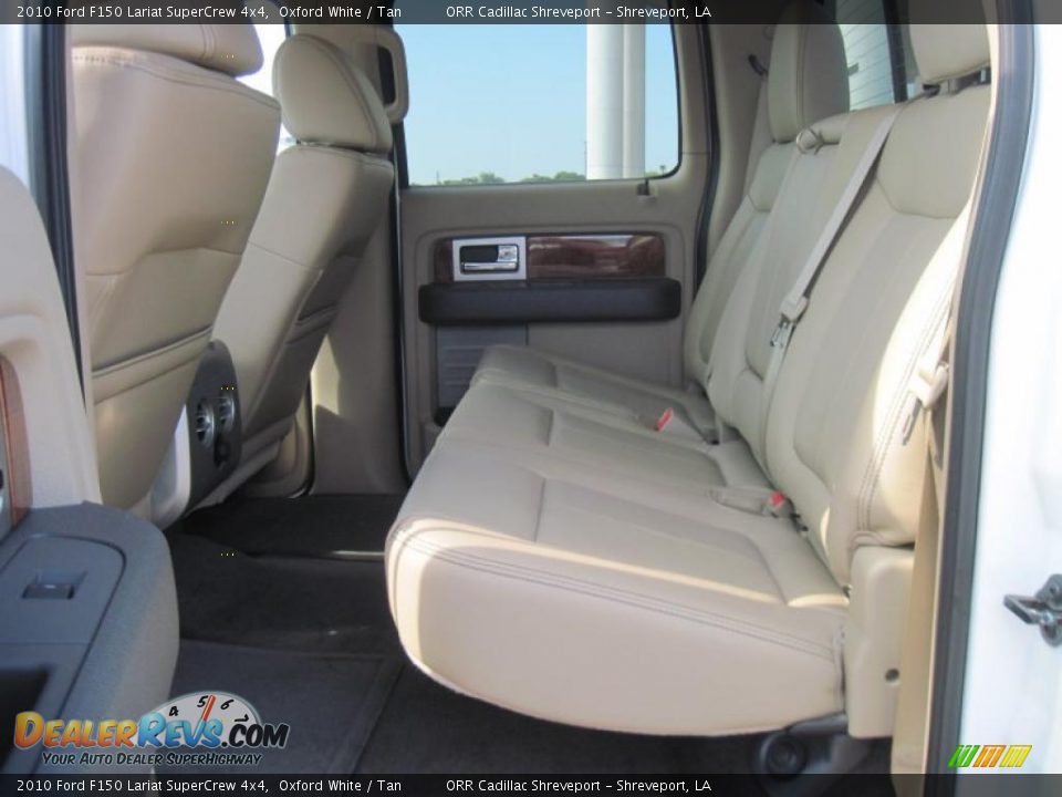 2010 Ford F150 Lariat SuperCrew 4x4 Oxford White / Tan Photo #26