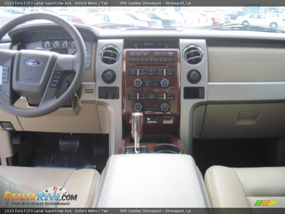 2010 Ford F150 Lariat SuperCrew 4x4 Oxford White / Tan Photo #28