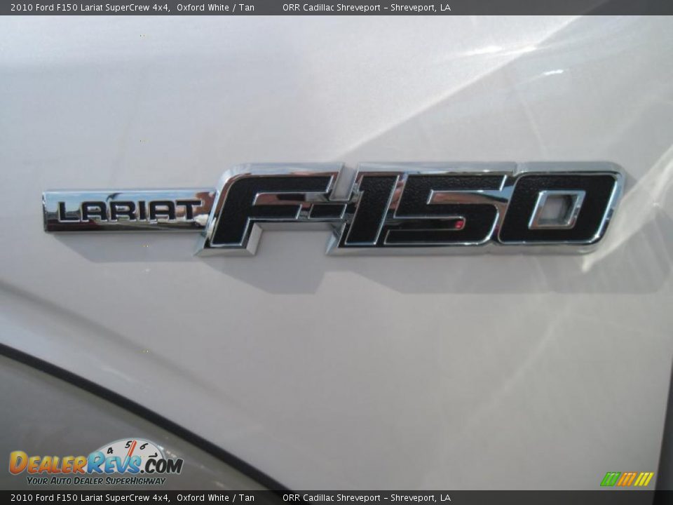 2010 Ford F150 Lariat SuperCrew 4x4 Oxford White / Tan Photo #30