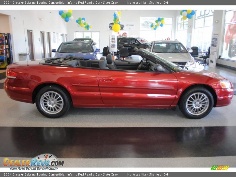 2004 Chrysler Sebring Touring Convertible Inferno Red Pearl / Dark ...