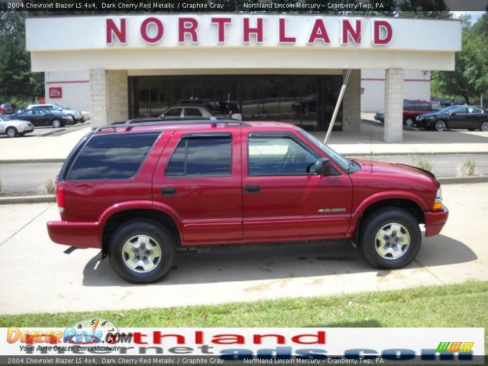 2004 Chevrolet Blazer LS 4x4 Dark Cherry Red Metallic / Graphite Gray Photo #1