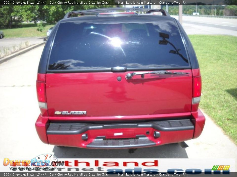 2004 Chevrolet Blazer LS 4x4 Dark Cherry Red Metallic / Graphite Gray Photo #3