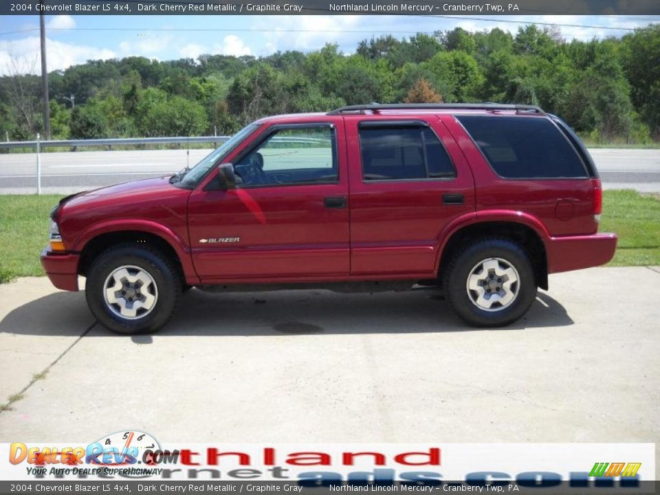 2004 Chevrolet Blazer LS 4x4 Dark Cherry Red Metallic / Graphite Gray Photo #5