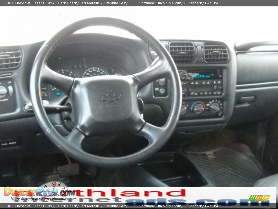 2004 Chevrolet Blazer LS 4x4 Dark Cherry Red Metallic / Graphite Gray Photo #11