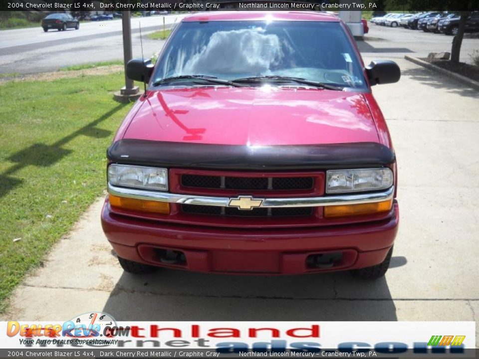 2004 Chevrolet Blazer LS 4x4 Dark Cherry Red Metallic / Graphite Gray Photo #14