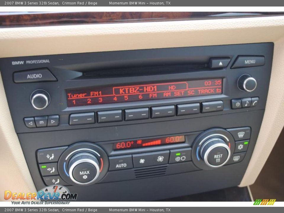 2007 BMW 3 Series 328i Sedan Crimson Red / Beige Photo #16