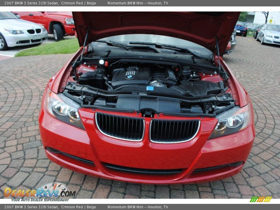 2007 BMW 3 Series 328i Sedan Crimson Red / Beige Photo #19