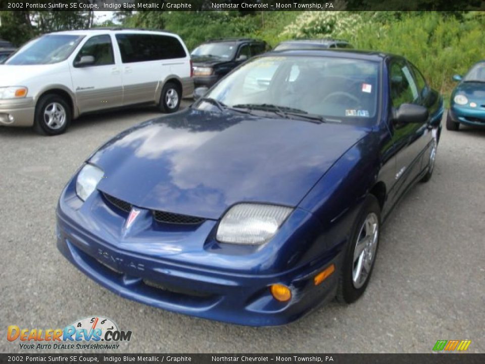 2002 Pontiac Sunfire SE Coupe Indigo Blue Metallic / Graphite Photo #5