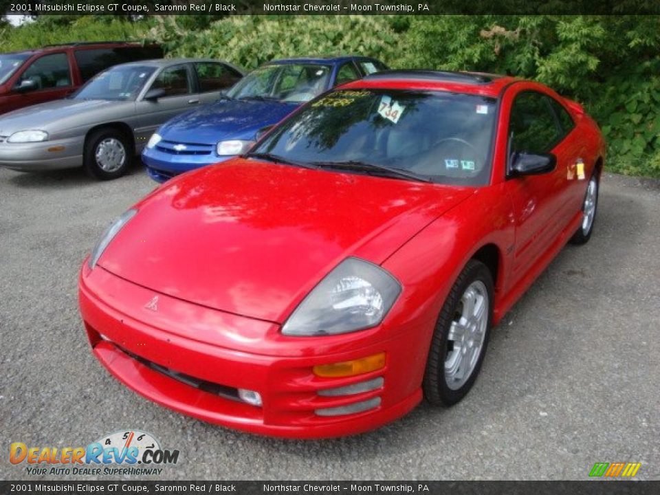 2001 Mitsubishi Eclipse GT Coupe Saronno Red / Black Photo #5
