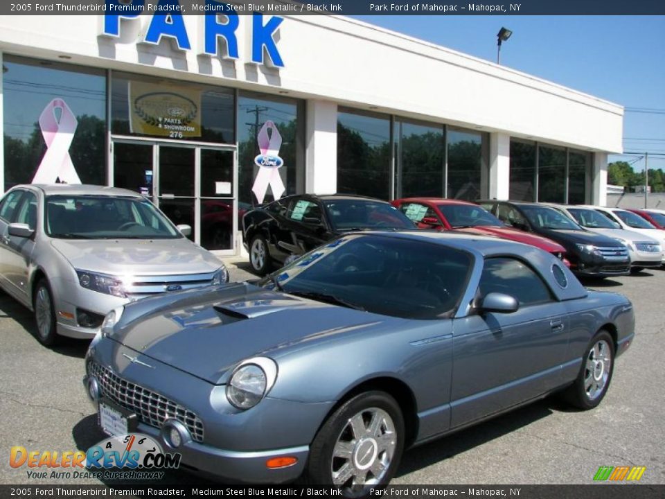 2005 Ford Thunderbird Premium Roadster Medium Steel Blue Metallic / Black Ink Photo #1