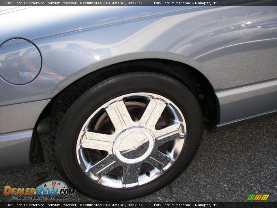 2005 Ford Thunderbird Premium Roadster Medium Steel Blue Metallic / Black Ink Photo #6