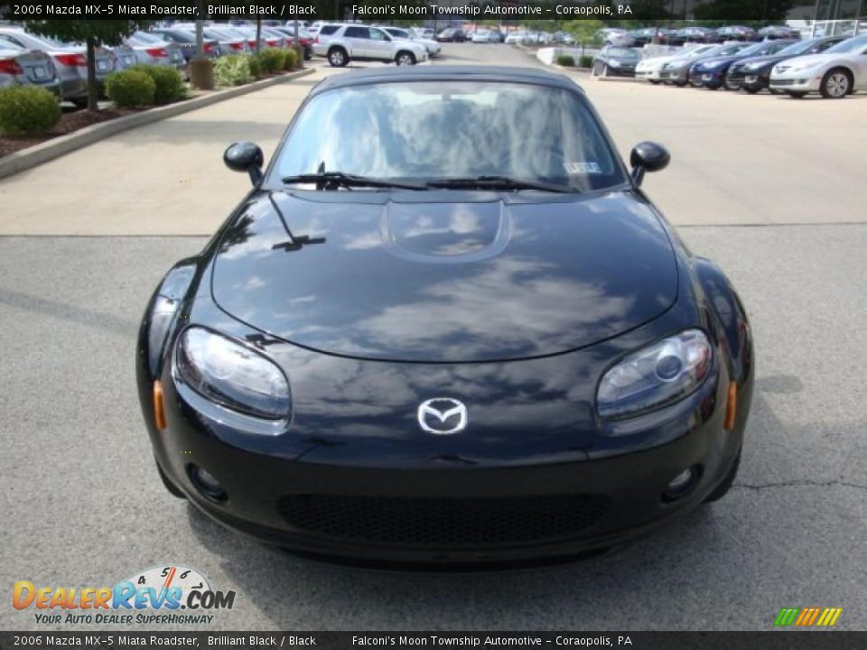2006 Mazda MX-5 Miata Roadster Brilliant Black / Black Photo #6