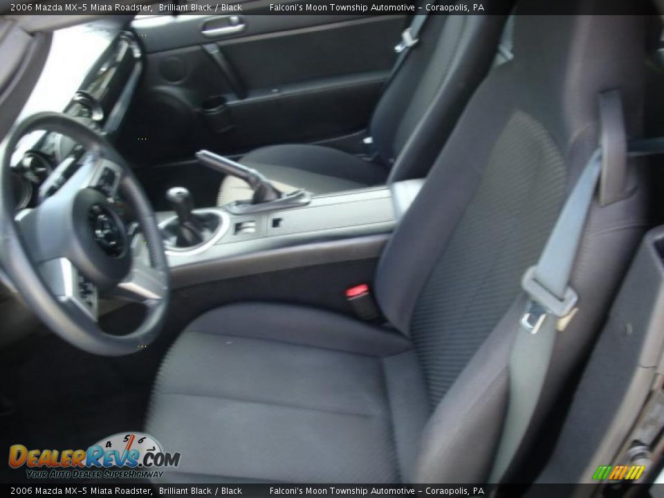 2006 Mazda MX-5 Miata Roadster Brilliant Black / Black Photo #8